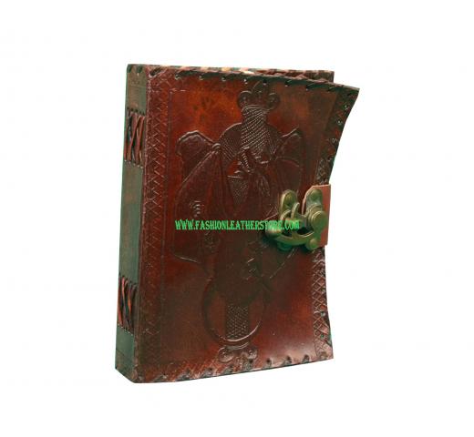 Dragon  Celtic Leather Journal Sketchbook Blank Book Of Shadows Diary Pure Handicraft Leather Book